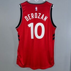 Derozan REd Toronto Raptors NBA Jersey